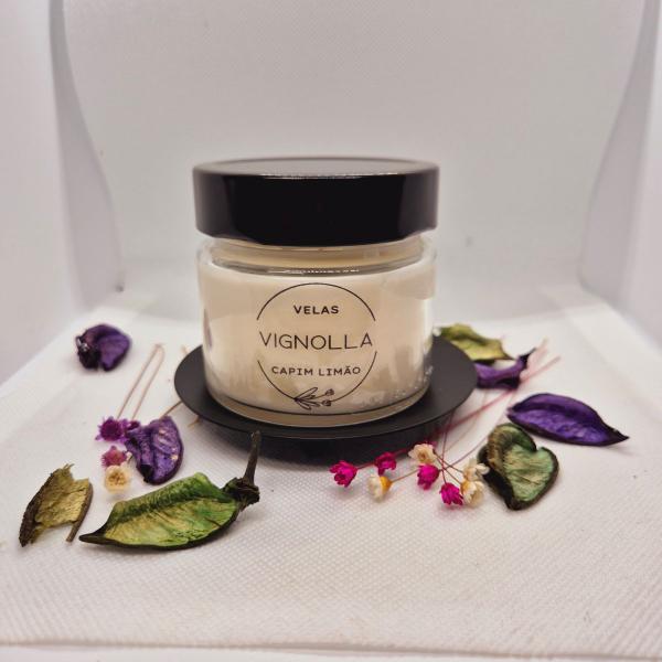 Vela aromática jasmim cera de coco perfumada140 gramas perfumada - VIGNOLLA Imagem de Vela aromática jasmim cera de coco perfumada140 gramas perfumada