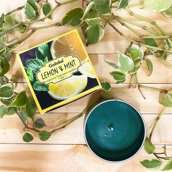 Vela Aromática Lata Indiana Goloka Vegano - Escolha O Aroma - Bialluz Imagem de Vela Aromática Lata Indiana Goloka Vegano - Escolha O Aroma