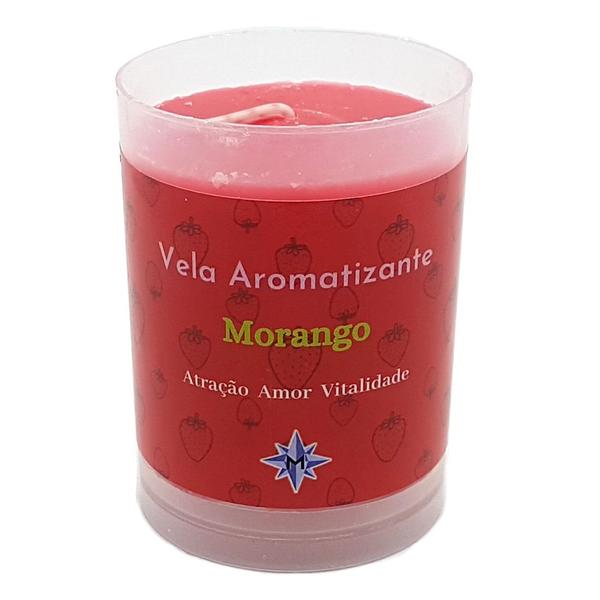 Vela Aromática Morango Vela Perfumada Amor e Vitalidade 90g - Mandala Imagem de Vela Aromática Morango Vela Perfumada Amor e Vitalidade 90g