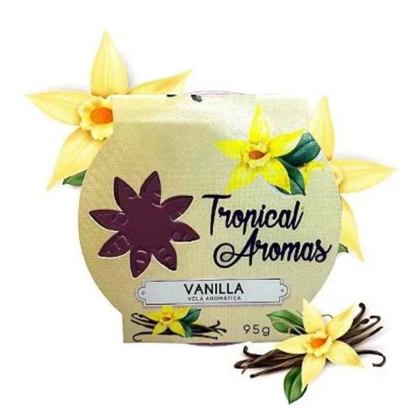 Imagem de Vela Aromática Perfumada 95g VanillaTropical Aromas