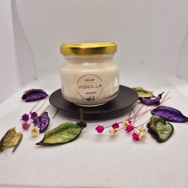Vela Aromática Pote de Vidro 90gr Aromas Perfume Velas Cera - Vignolla Imagem de Vela Aromática Pote de Vidro 90gr Aromas Perfume Velas Cera