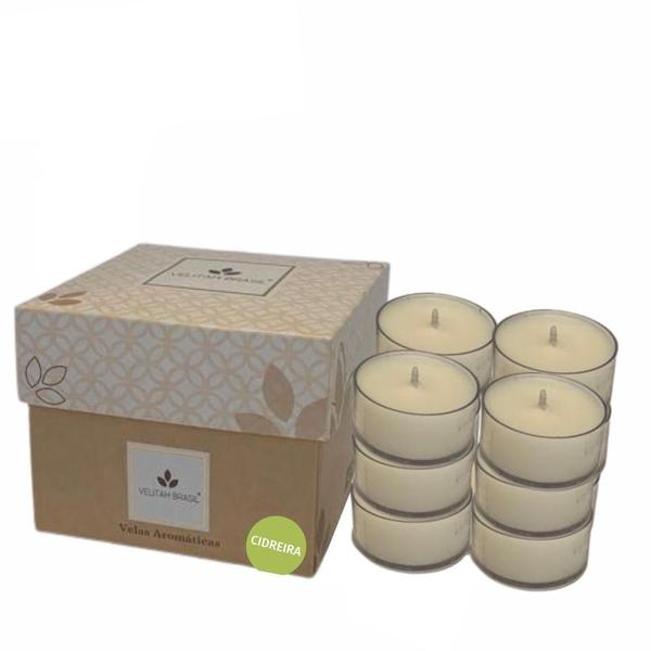 Imagem de Vela Aromática Premium Capim Cidreira C/12 Mini Velas Velitah Brasil