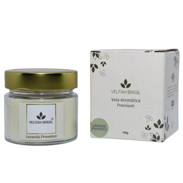 Vela Aromática Premium Lavanda Provence 140g 30h Velitah Brasil Imagem de Vela Aromática Premium Lavanda Provence 140g 30h Velitah Brasil