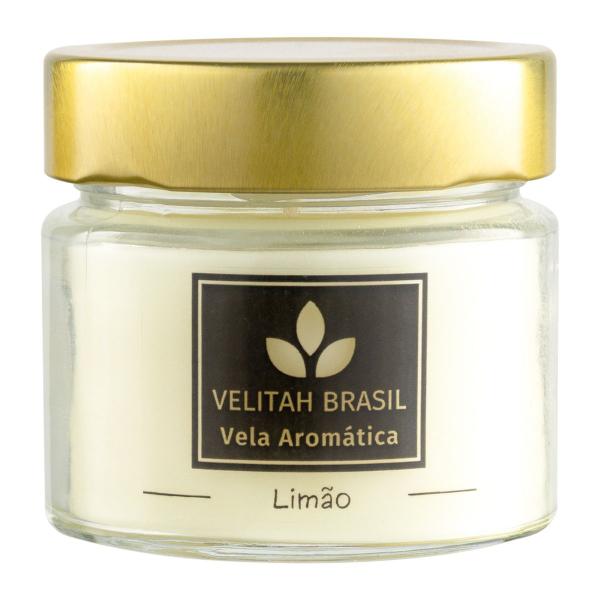 Imagem de Vela Aromática Premium Limão 140g 30h Velitah Brasil