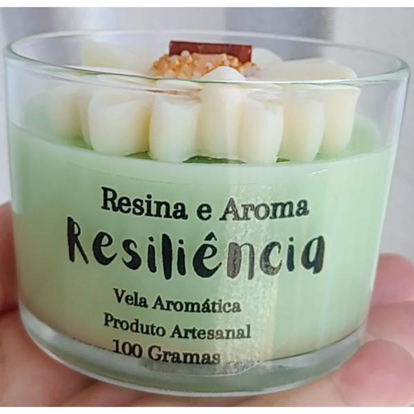 Imagem de Vela Aromática/ Resiliência / flor margarida / R&A Resina e Aroma