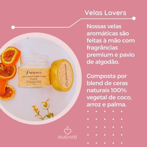 Imagem de Vela Aromática Vegana Summer Bergamota 140Gr - Velas Lovers