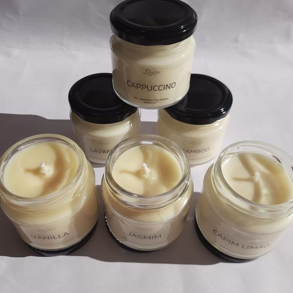 Imagem de Vela Aromática Vegetal Perfumada Vanilla 140g no Pote Likare