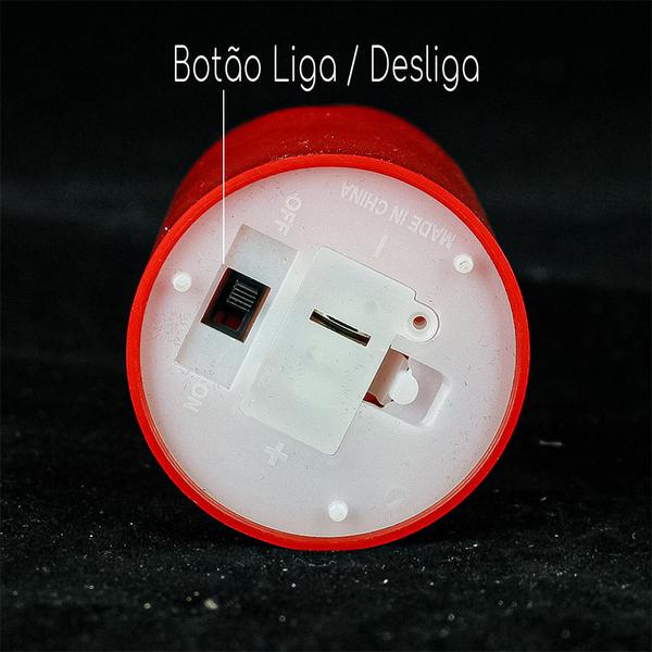 Imagem de Vela Artificial Led Decorativa Eletronica Coloridas Kit 5 Un