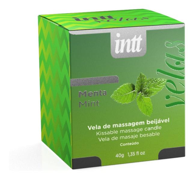 Imagem de Vela Beijável Intt 30g Vela Para Massagem Menta 40g