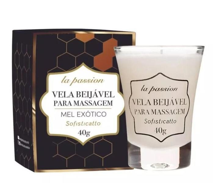 Imagem de Vela Corporal Para Massagem Beijável E Aromática 40G Mel