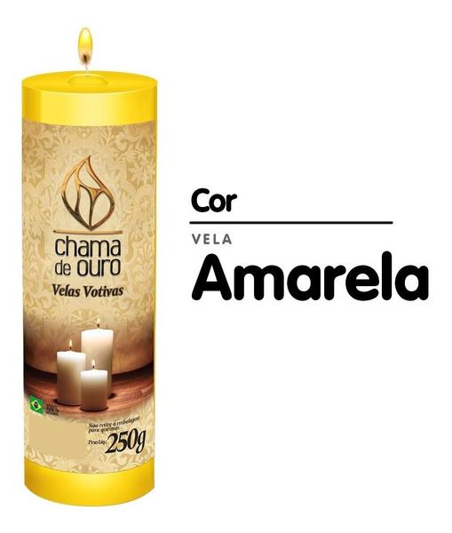 Imagem de Vela De 7 Dias Atacado  250g Velas Na Cor Amarela