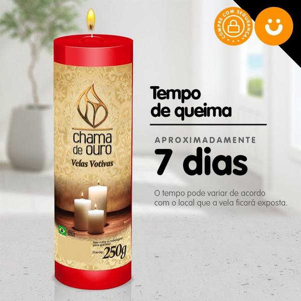 Imagem de Vela De 7 Dias Atacado  250g Velas Na Cor Vermelha