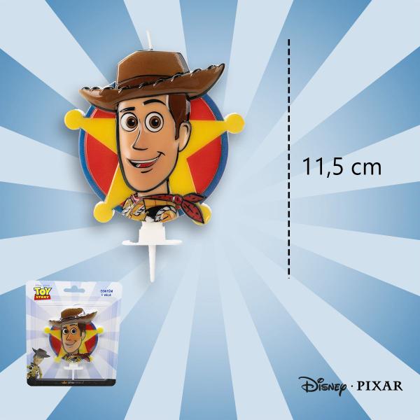 Imagem de Vela De Aniversário Woody Toy Story (Disney) Silver Festas 11,5 cm