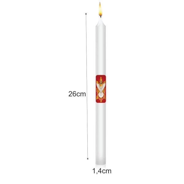 Imagem de Vela DE Crisma 50 Unidades 26cm