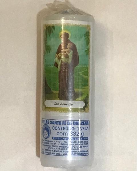 Vela de Sete dias São Benedito - Velas Dracena Imagem de Vela de Sete dias São Benedito