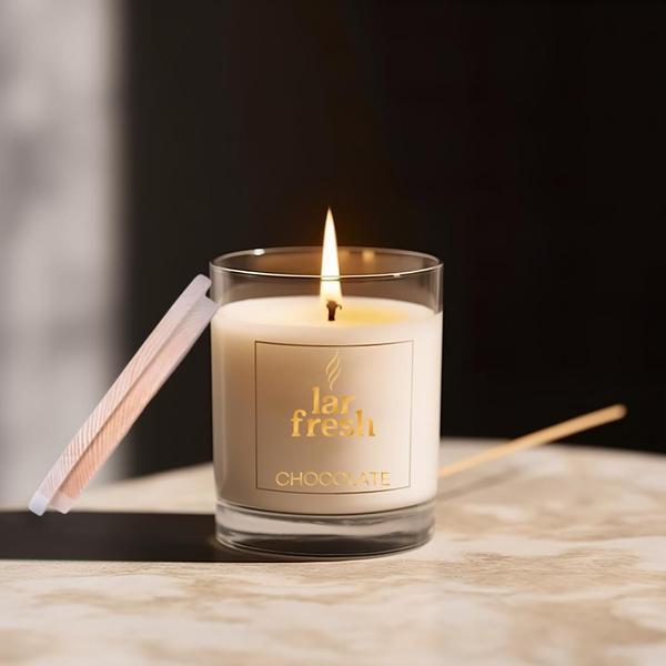 Vela Decorativa Aromática Pote Em Vidro Lar Fresh - Aromas Imagem de Vela Decorativa Aromática Pote Em Vidro Lar Fresh - Aromas
