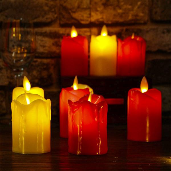 Vela Decorativa Led Eletrônica Natal Bateria Inclusa Kit 10 - Hxt Imagem de Vela Decorativa Led Eletrônica Natal Bateria Inclusa Kit 10