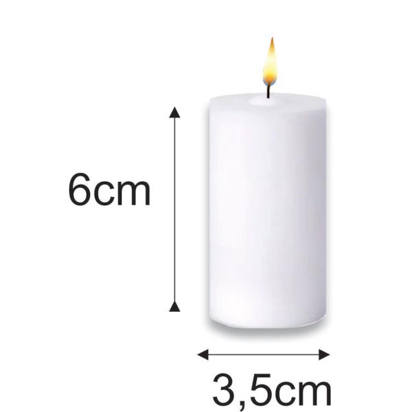 Vela Decorativa Lilás 4 uni 6cm Decoração - Encanto Velas Decorativas Imagem de Vela Decorativa Lilás 4 uni 6cm Decoração