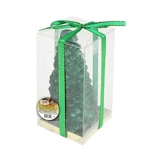 Vela decorativa natalina árvore de natal 10cm - prata - AIB VELAS Imagem de Vela decorativa natalina árvore de natal 10cm - prata