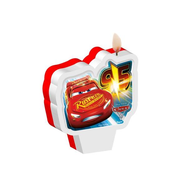 Imagem de Vela Disney Cars 3 Carros Para Bolo - Aniversário E Festa