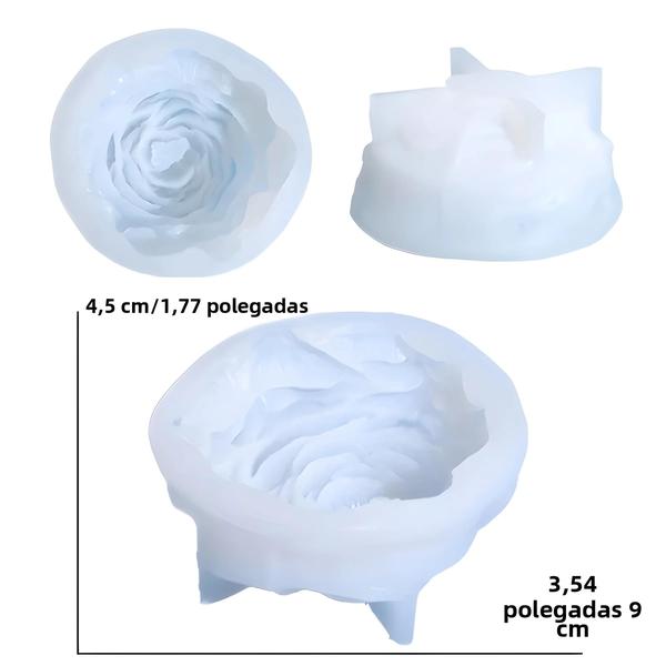 Imagem de Vela Em Forma Floral Que Faz Molde De Silicone Artesanal Estética Flor Forma Moldes De Vela De Cera