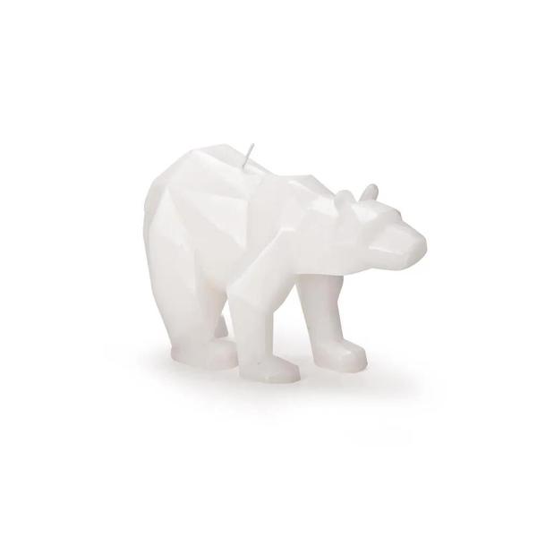 Imagem de Vela  escultura urso branco decorativa mart