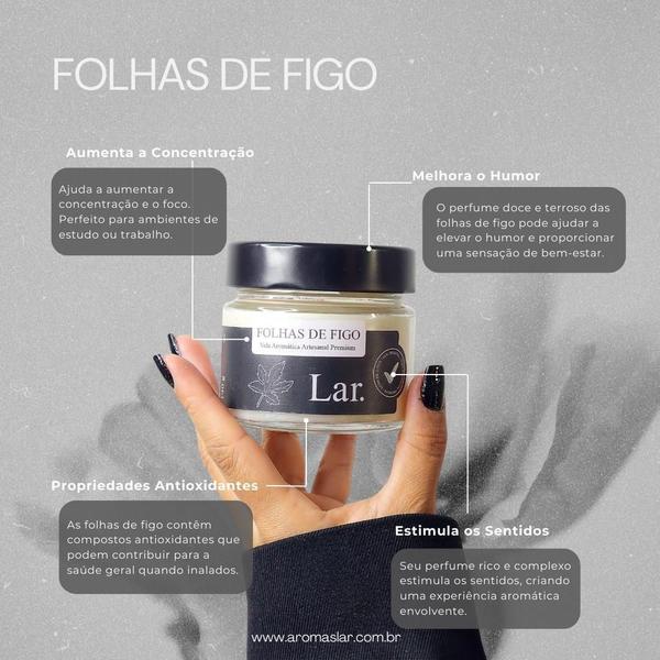 Imagem de Vela Folhas de Figo Aromatica Essencia Premium 140g