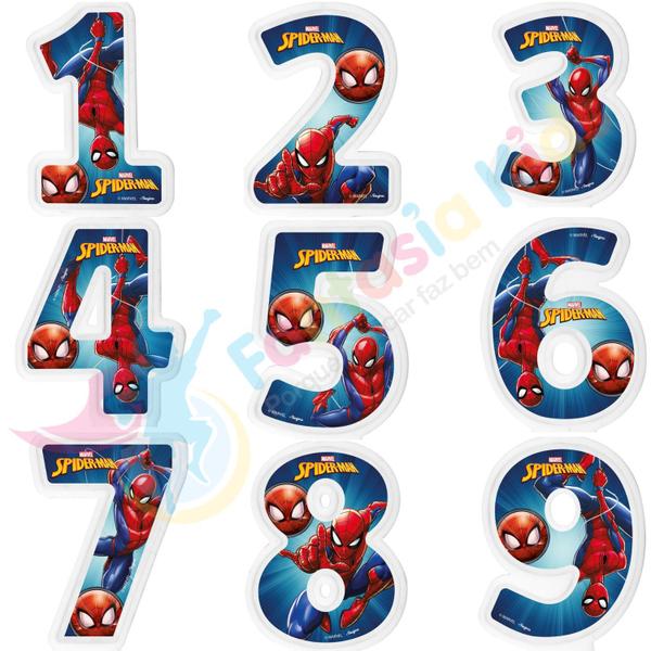 Vela Homem Aranha Festa De Aniversário De 1 Á 9 Anos - Regina Festa Imagem de Vela Homem Aranha Festa De Aniversário De 1 Á 9 Anos