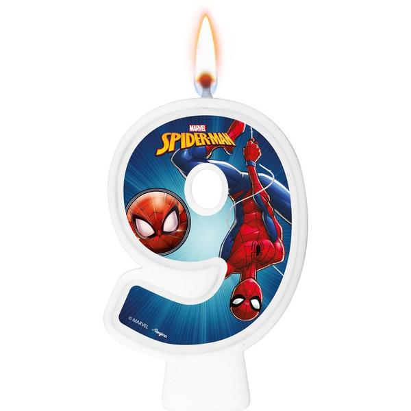 Vela Homem Aranha Festa De Aniversário De 1 Á 9 Anos - Regina Festa Imagem de Vela Homem Aranha Festa De Aniversário De 1 Á 9 Anos