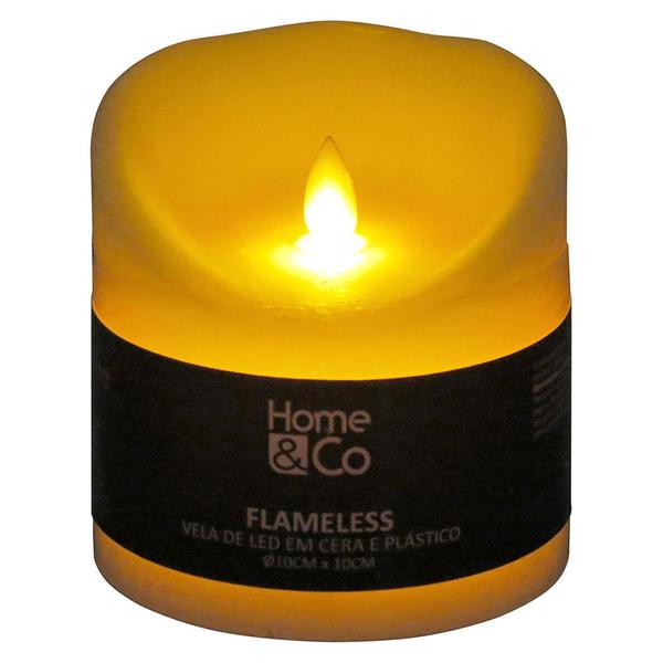 Vela Led Flameless de Plástico Marfim Para Decoração Home&Co Imagem de Vela Led Flameless de Plástico Marfim Para Decoração Home&Co