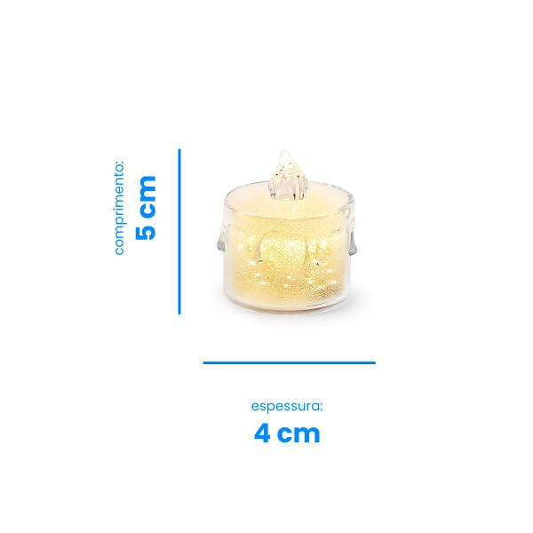 Vela Luz Led Transparente Artificial Eletroinica Kit 3 Uni. - Hxt Imagem de Vela Luz Led Transparente Artificial Eletroinica Kit 3 Uni.