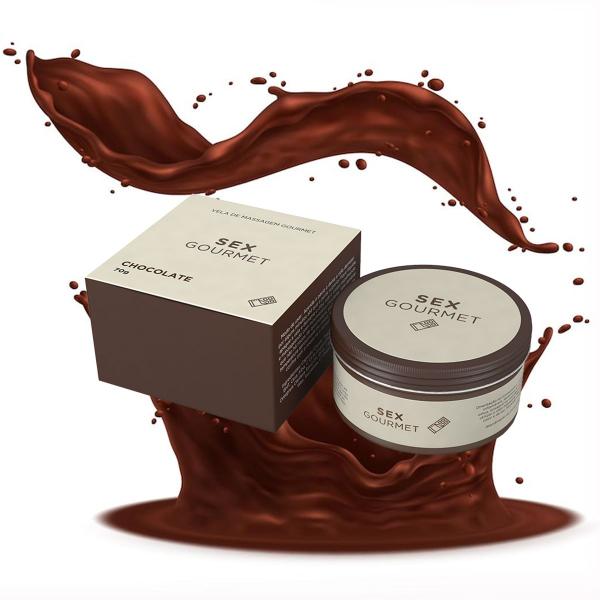 Imagem de Vela massagem corporal e Gel Beijável SexGourmet Chocolate