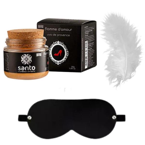 Vela Massagem Uva Beijavel Sad e Pena Sensorial e Tapa Olho - Santo Cosmeticos Imagem de Vela Massagem Uva Beijavel Sad e Pena Sensorial e Tapa Olho