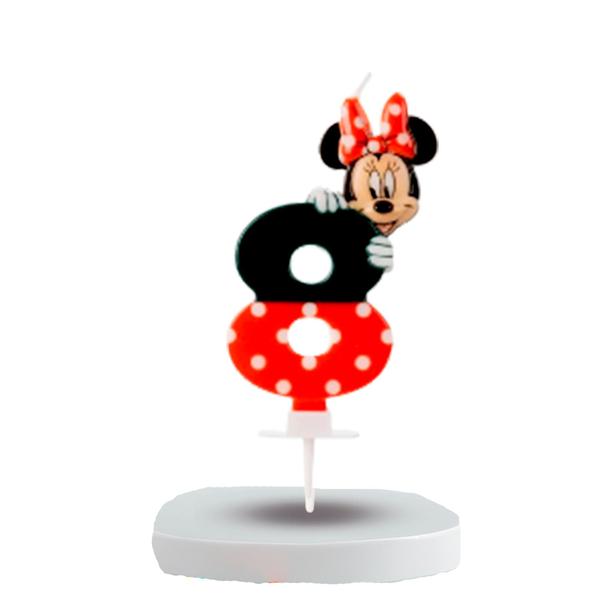 Imagem de Vela Número 8 Festa Minnie Mouse decoração aniversário