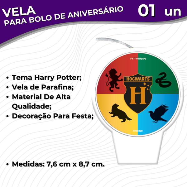 Imagem de Vela Para Bolo de Aniversário Festa Comemoração - Harry Potter - Festcolor