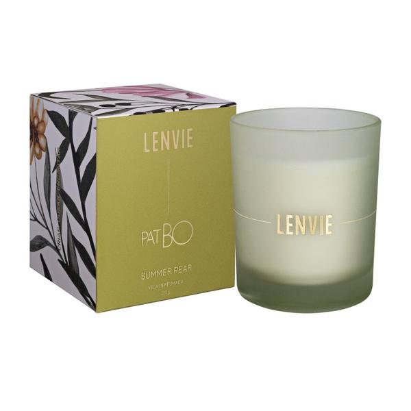 Imagem de Vela Perfumada Lotus Summer Pear Patbo 210g Lenvie