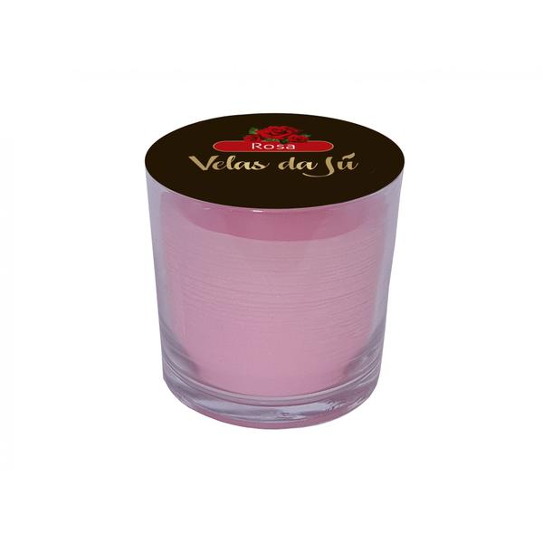 Imagem de Vela Perfumada No Copo De Vidro 265ml Com Aroma De Rosas