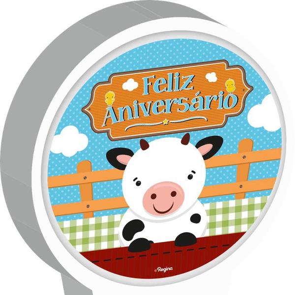 Imagem de Vela Plana Adesivada Decoração Fazendinha aniversário festa