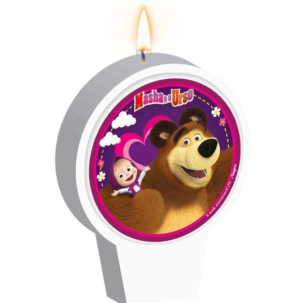 Vela Plana - Masha e o Urso - 1 unidade - Regina - Rizzo Imagem de Vela Plana - Masha e o Urso - 1 unidade - Regina - Rizzo