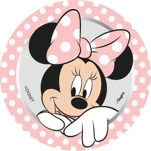 Imagem de Vela Plana Mêsversário Festa Minnie Mouse Rosa