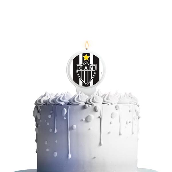 Imagem de Vela Plana Temática Decoração Atlético Mineiro festa aniver