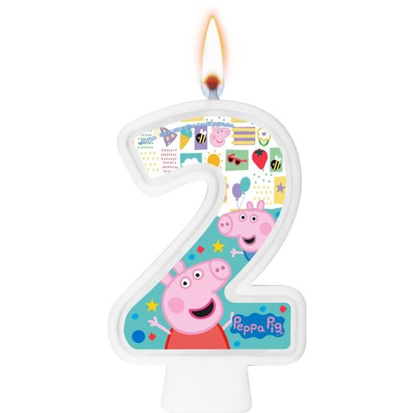 Vela Tema Festa Numeral Peppa Pig - Regina Festa Imagem de Vela Tema Festa Numeral Peppa Pig