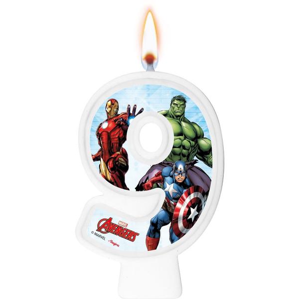 Vela Vingadores Festa De Aniversário De 1 Á 9 Anos - Regina Festa Imagem de Vela Vingadores Festa De Aniversário De 1 Á 9 Anos