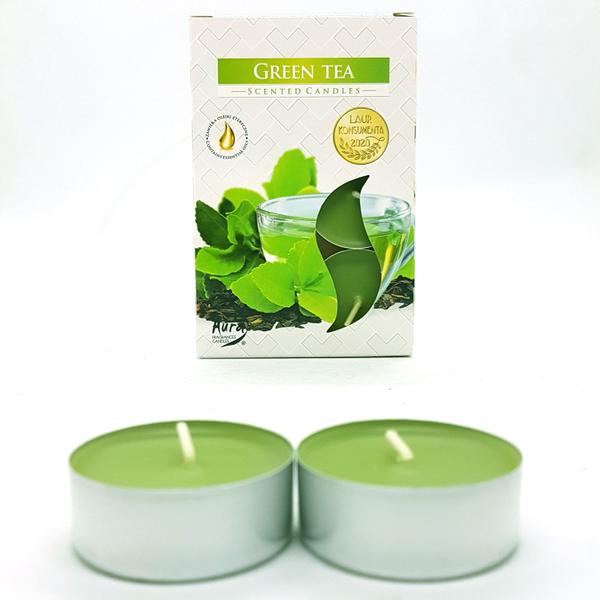 Imagem de Velas Aromáticas Chá Verde Vela Rechô Importada 6 unidades