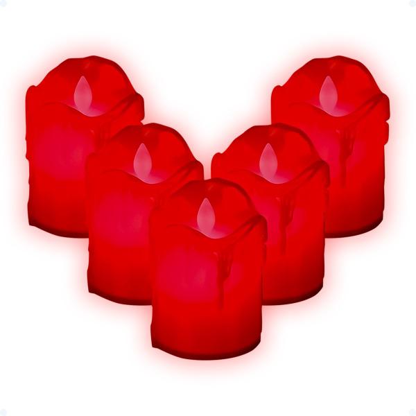 Velas Decorativas Led Decoração De Natal Halloween Kit 5 Und - Hxt Imagem de Velas Decorativas Led Decoração De Natal Halloween Kit 5 Und