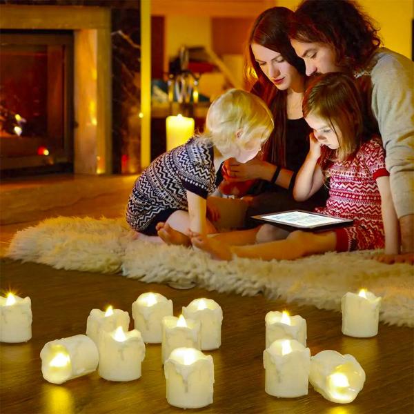 Velas Decorativas Led Decoração De Natal Halloween Kit 5 Und - Hxt Imagem de Velas Decorativas Led Decoração De Natal Halloween Kit 5 Und