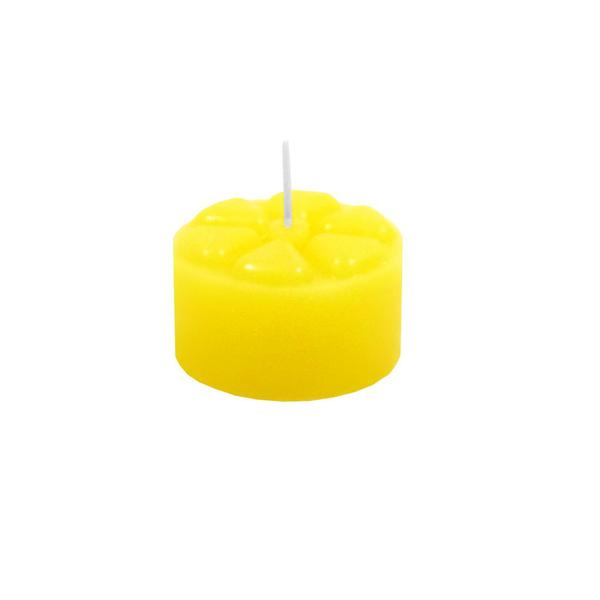 Imagem de Velas Festas 12 unidades Amarela 7h 5x3 cm Decoração Festa