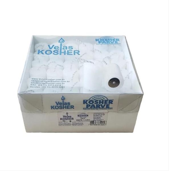 Imagem de Velas kosher  Refil Luxo - 72 Unidades