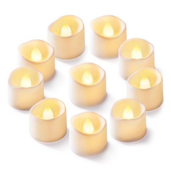 Imagem de Velas LED sem chama para luzes de chá Homemory, pacote com 24