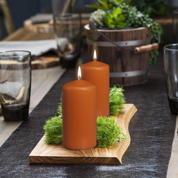 Imagem de Velas Pillar BOLSIUS 4 Laranja 7,6x15cm 65h Horas de queima